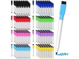 200 Marcadores Magnéticos De Quadro Branco, Ponta Fina, Com Tampa De Borracha, Para Escola Olysi Shop