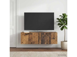 Vidaxl Gabinete De Tv De Parede Madeira Antiga 98 X 31 X 30 Cm