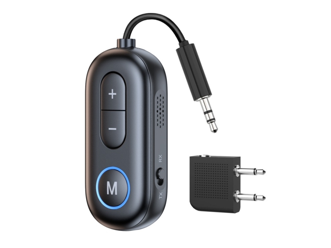 Receptor Bluetooth Eifson com conector de áudio auxiliar de 3,5 mm, adaptador de plugue Bt13 Com