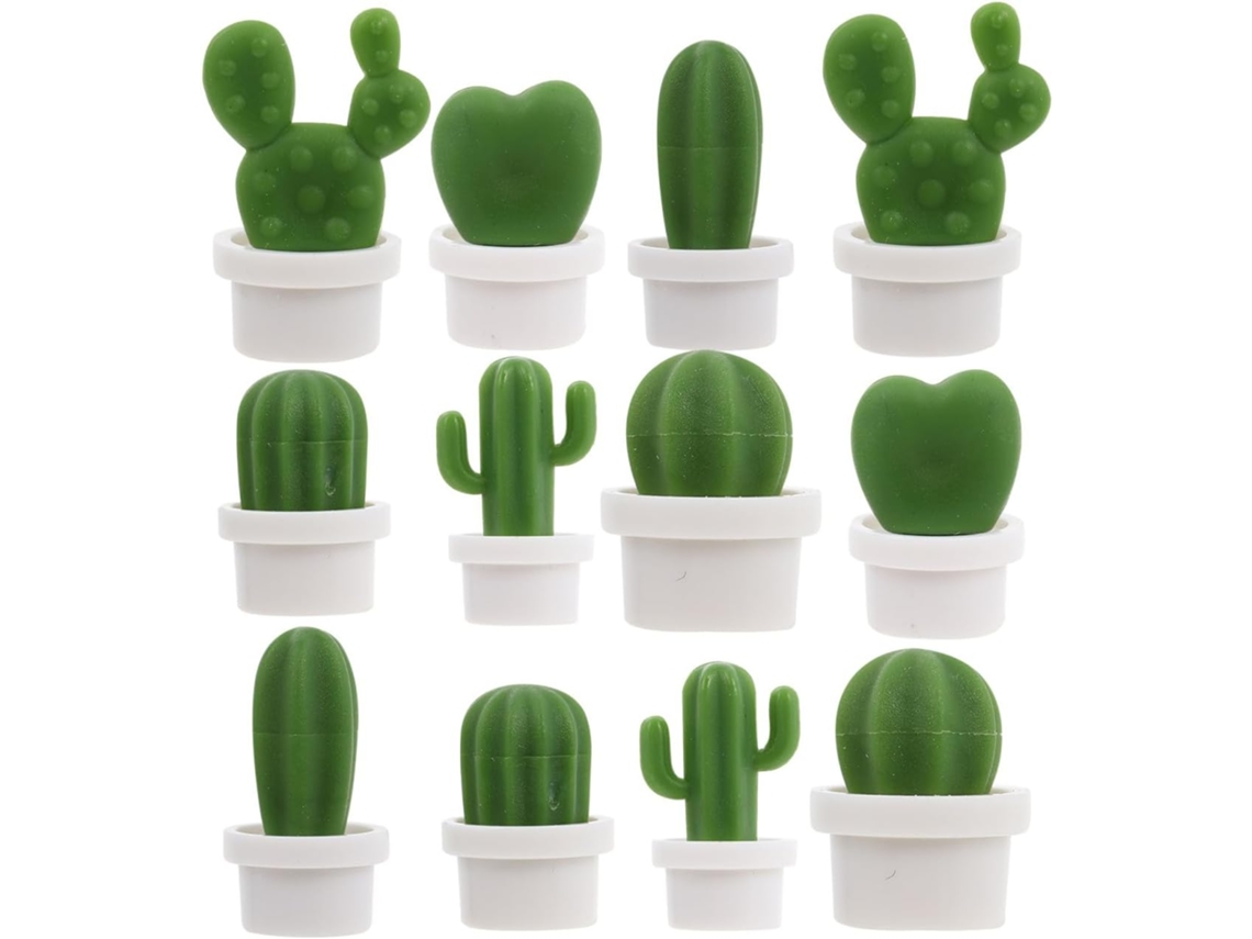 Conjunto De 12 Ímãs Geladeira Criativos Em Resina Para Superfícies Lisas, Decoração Adorável De Quadro Negro, Pacote Com