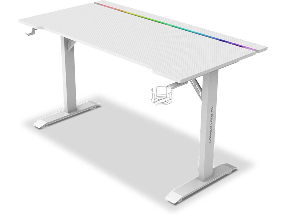 Mesa ALPHA GAMER Starla RGB (Branco)