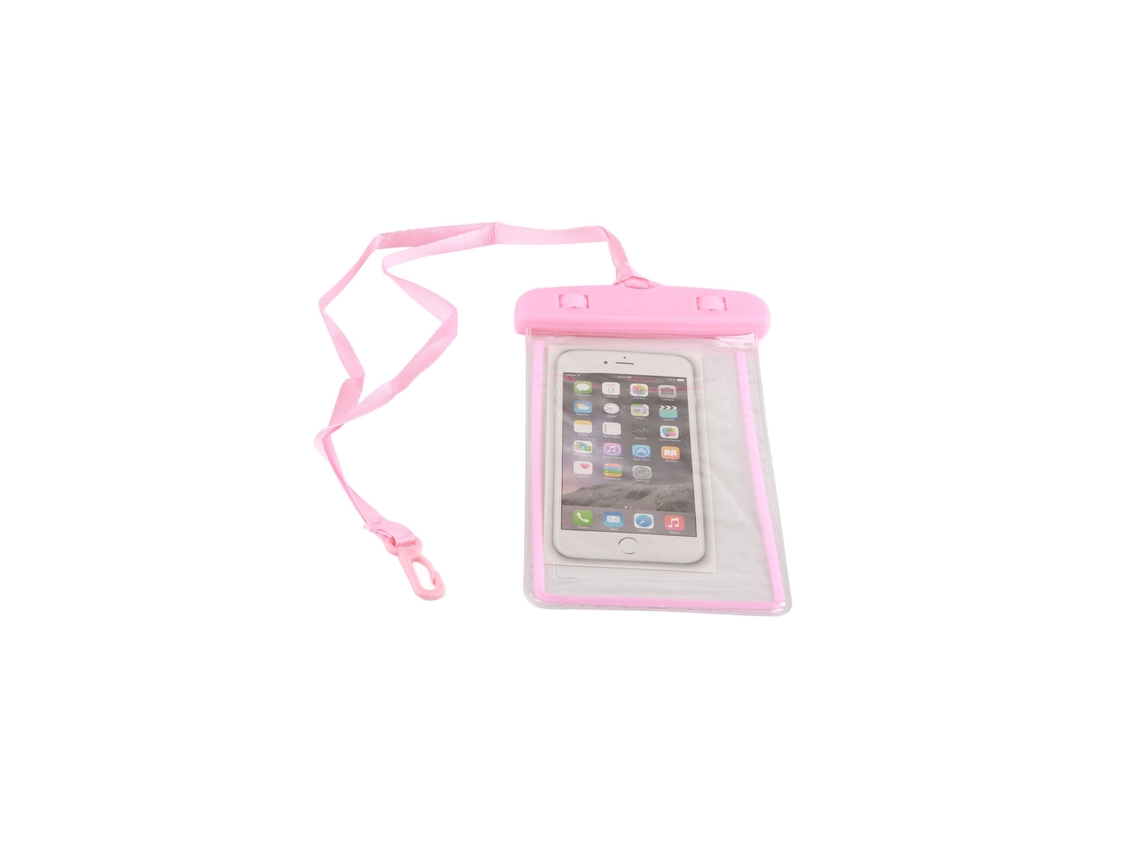 Bolsa Seca Universal Celular Impermeável Rosa Luminosa