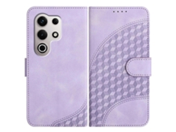 Capa De Couro Para Celular Com Estampa De Cabeça De Elefante E Cordão