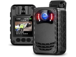 Mini Câmera Full Hd 1296p Câmera Portátil de Visão Noturna Policial 128gbpreto USHION