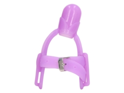 Mali pulseira Anti sugação de Silicone Ajustável Protetor de Dedos para Bebês Roxo