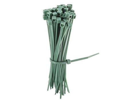 Laços Verdes 10Cm Conjunto de 50 Laços Plásticos para Fixação de Cercas e Grades PROVENCE OUTILLAGE