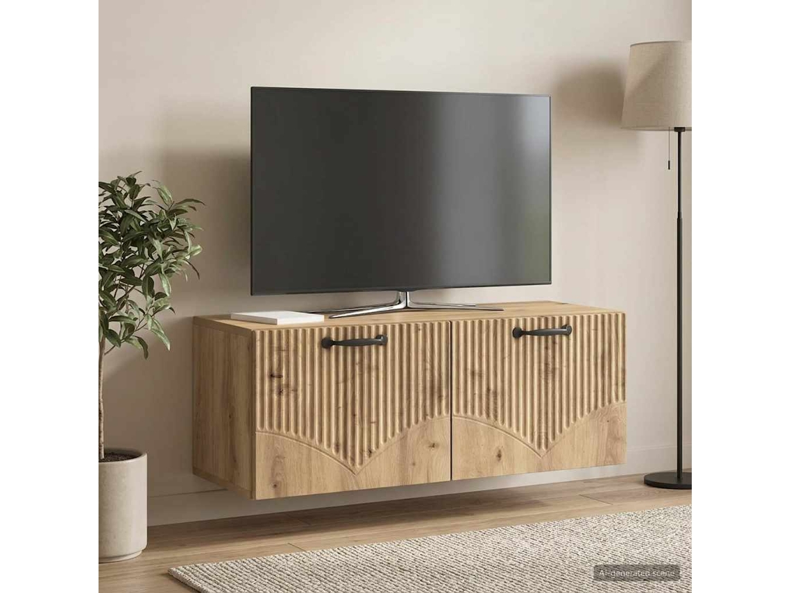Vidaxl Gabinete De Tv De Parede 78,5 X 31 X 30 Cm Carvalho Arttisan