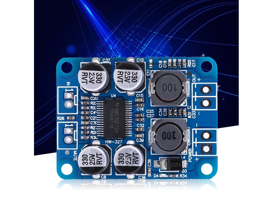 Laxiscreed Amplificador Digital Mono 60w Para Alta Qualidade, Compatível Com 8-24v Dc