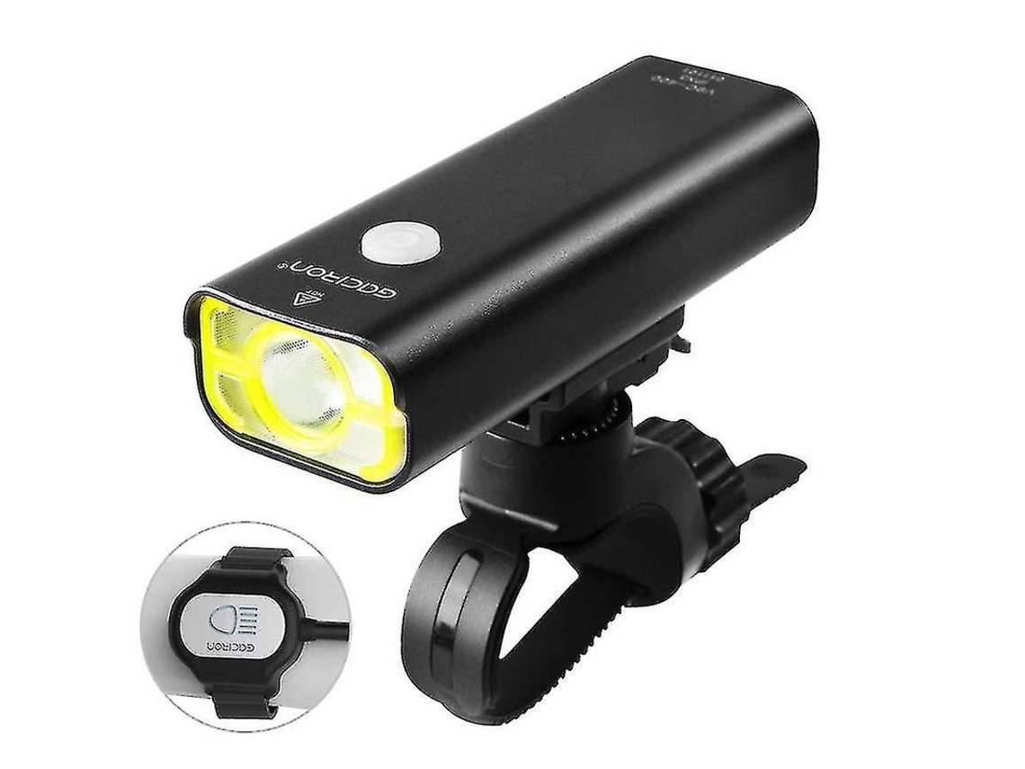 Farol Bicicleta 400lumens Controle Remoto Ipx8 Preto Yizhood