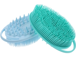 Escova Esfoliante De Silicone Dupla Face Valiclud, 2-unidades, Tamanho Médio, Para Banho E Massagem Corporal, Gancho