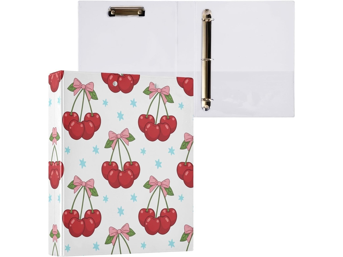 Pasta de 3 Argolas para Papel Tamanho Carta , Organizador Redondas com Prancheta, Suporte Pran (27,9 X 21,6 Cm)