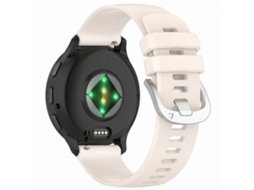 Pulseira de silicone 18 mm com fivela de aço para smartwatch 41 mm GOKOCO