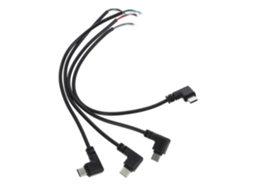 Cabo Usb Tipo C 90° Com 4 Conectores, De Substituição Para Reparos E