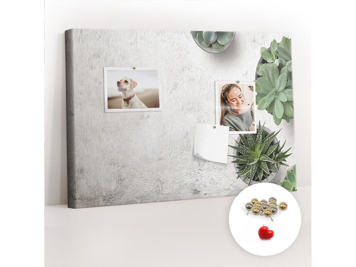 Painel De Cortiça Para Parede Plantas Decorativas Para O Escritório Espelharte (60x40 Cm)