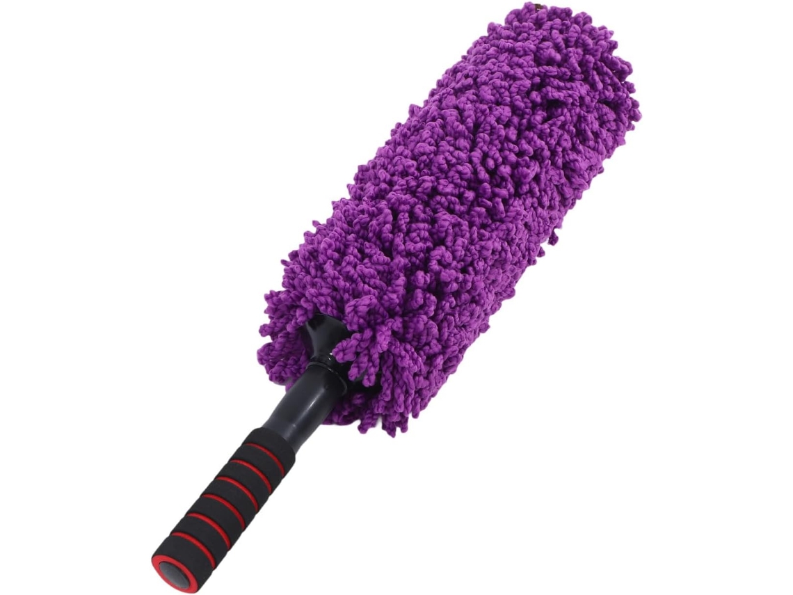Escova De Microfibra Roxa Para Limpeza Externa Carros