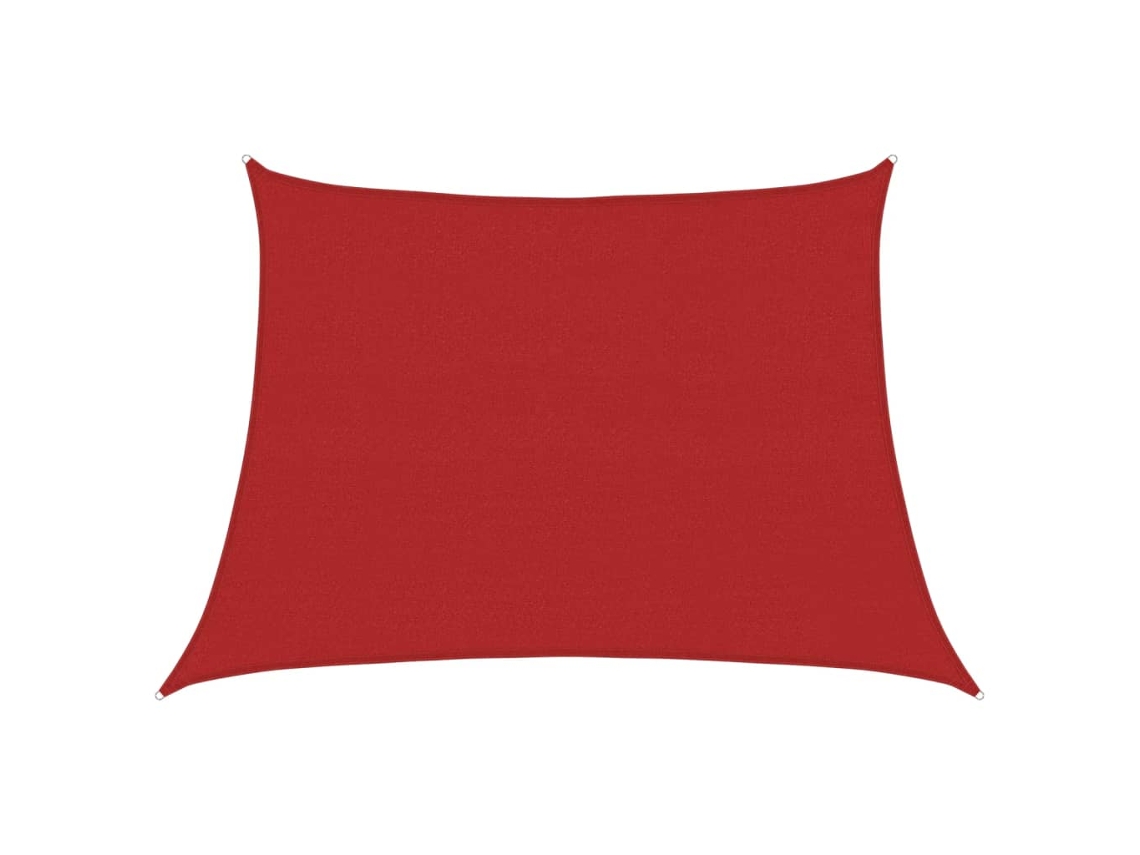 Sun Sail, Sun Sails Vidaxl Vermelho Polietileno (4/5 X 3 M)