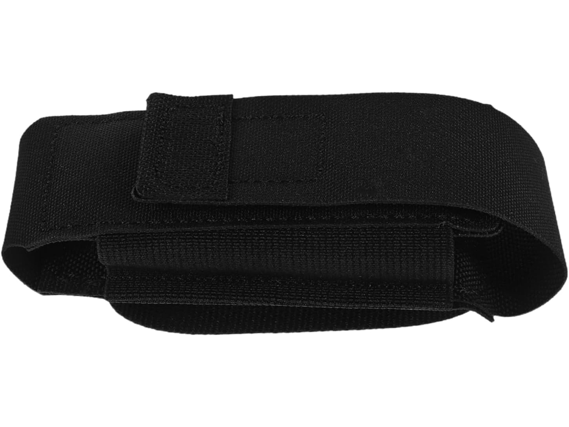 Bolsa de cintura multifuncional em tecido para atividades ao ar livre, com clipe de cinto grande para armazenamento.