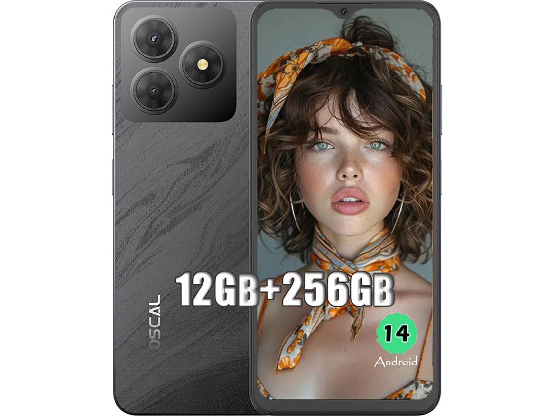 Smartphone OSCAL Flat 2 6.56'' 12 Gb 256 Gb Preto