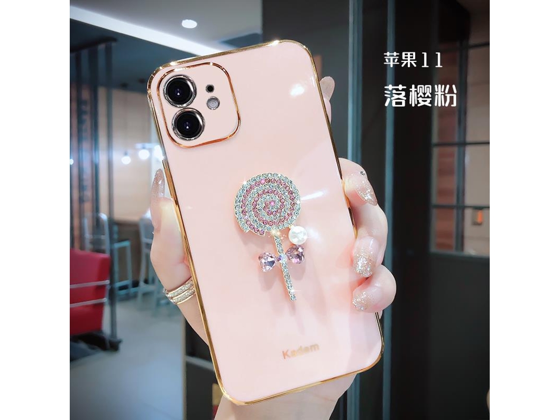 Capa LAXISCREED Electroplate Prot Apple Iphone Rosa Cereja