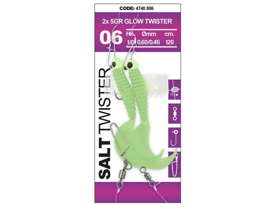 Isca Macia Salt Twister 3G Verde 90 Cmspro