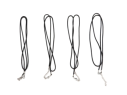 4pcs Cordão De Colarinho Preto De Poliéster Para Cartão De Identificação Estudantil Portachaves Pessoal Câmera