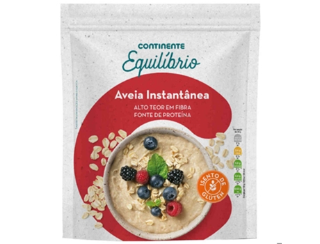 Aveia Instantânea Sem Glúten CONTINENTE EQUILÍBRIO