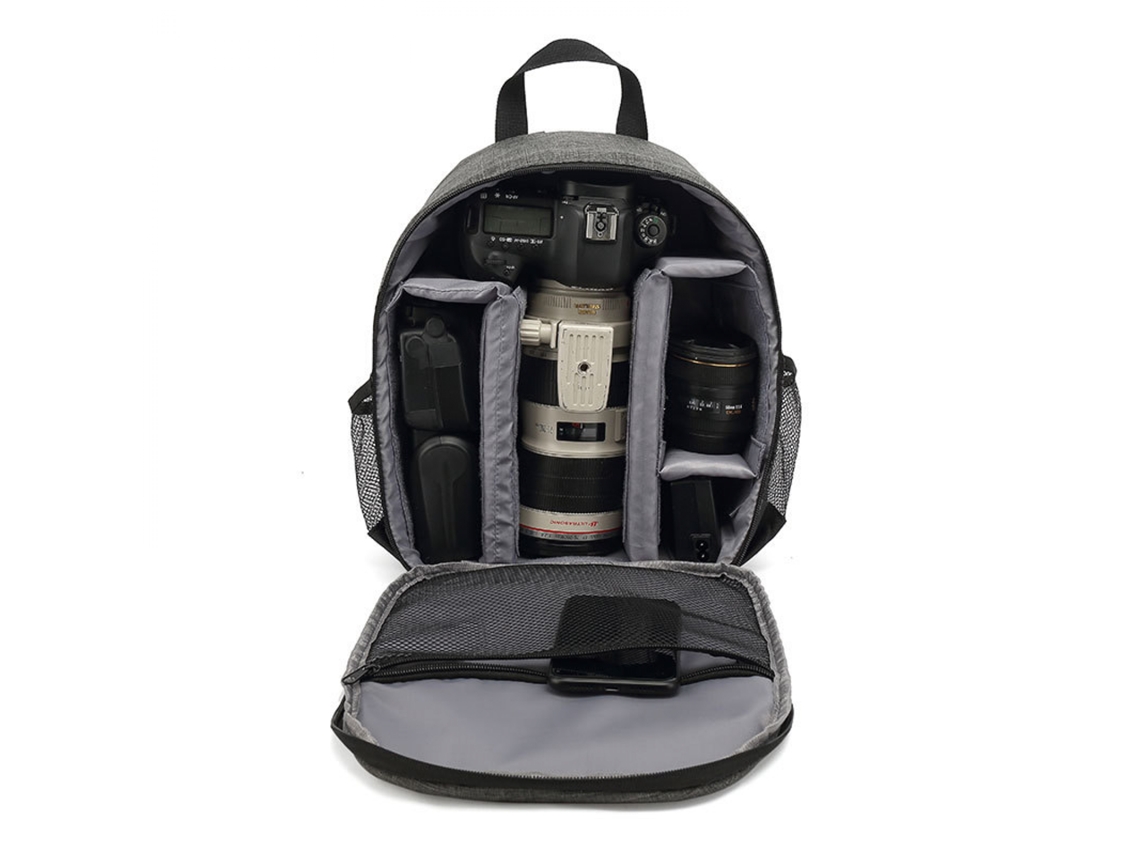 Bolsa Para Câmera Slr Mochila Fotográfica À Prova Dágua Brilvibera