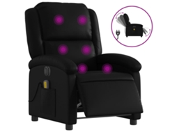 Electric Massage Recliner Chair, Electric Massage Recliner Chairs Vidaxl Preto Couro Artificial