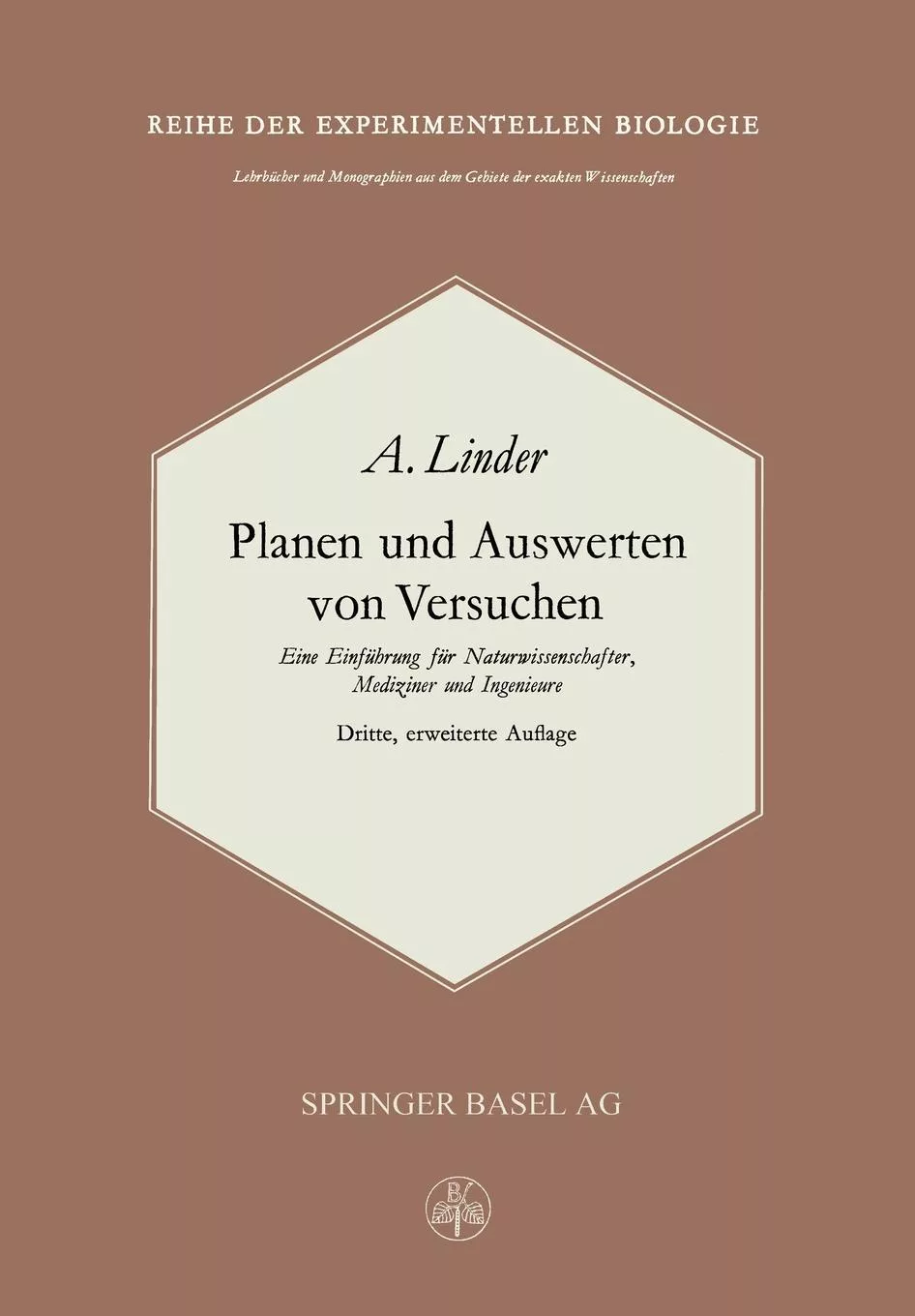 Livro Planen Und Auswerten Von Versuchen De A Linder (inglês)
