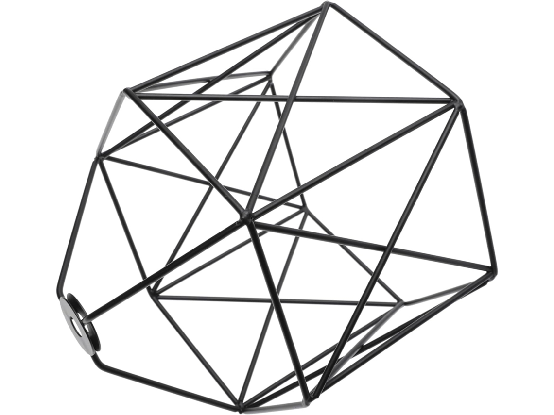 Abajur De Parede Retrô Hexagonal Oco De Ferro