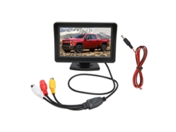 Aetheria monitor de Ré Lcd 4.3 Polegadas Rotativo 12v para Carro Caminhão Rv Minivan com Entradas Vídeo