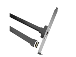 Cabo Usb 3.1 Tipo E De 19 Pinos Para C Com Defletor Frontal, Pci Bit