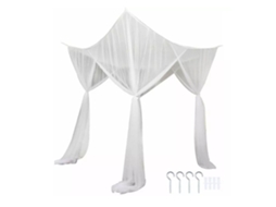Toldo de Cama Branco com 4 Cantos | S/MARCA