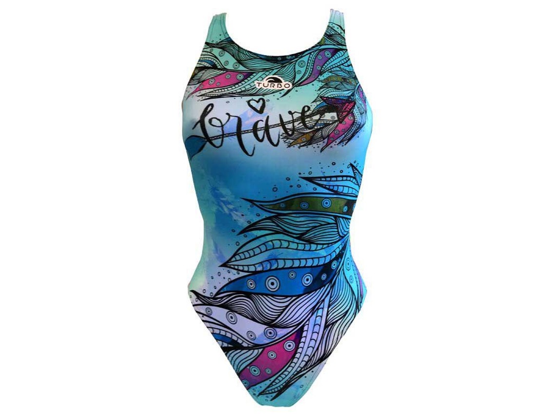Fato de banho para Mulher TURBO Brave Azul para Natação (S)