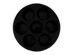 Formas de silicone para muffins e cupcakes, reutilizáveis ​​e fáceis de limpar, ideais para fritadeiras elétricas.