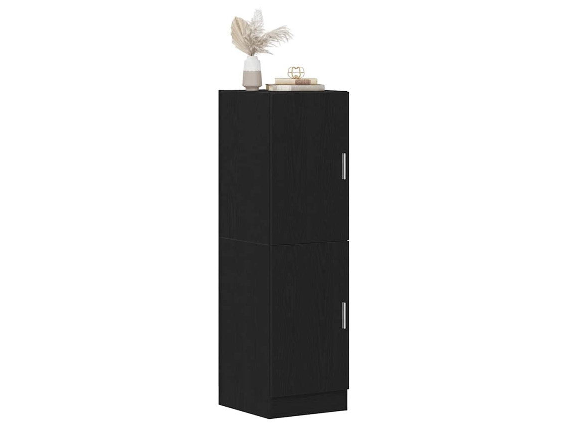 Vidaxl Armário De Cozinha 38x41,5x131,5 Cm Derivados De Madeira Preto