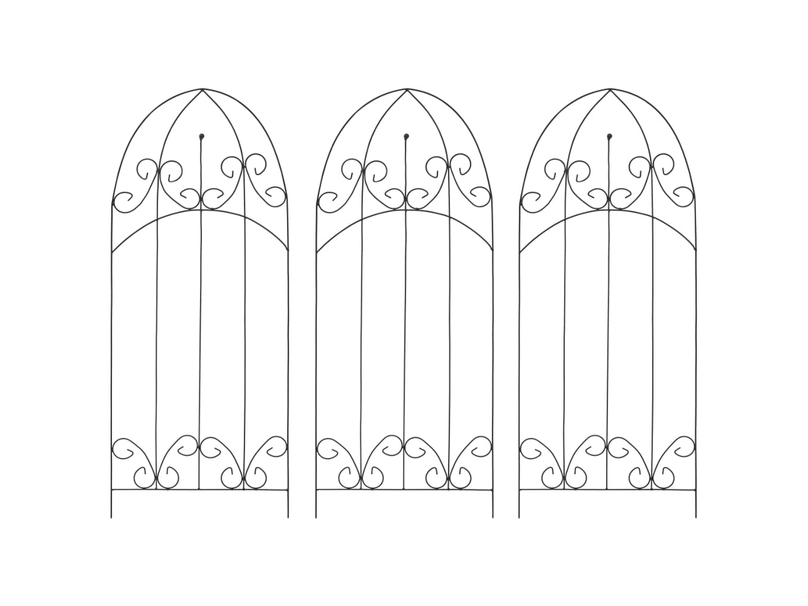 Plant Rack, Plant Racks Vidaxl Preto Ferro (n/a)