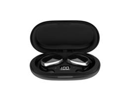 Fones de Ouvido Sem Fio, Microfone, Alto falantes Abertos, Bateria com Duração de 48 Horas. MDUG (preto)