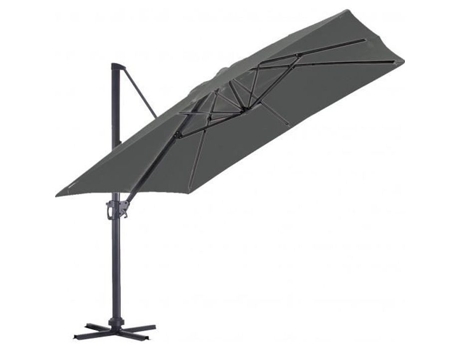 Guarda-Sol de Alumínio Offset Fosco Luxe King 3X3 M Cinza Antracite 38,50 Cinza Antracite