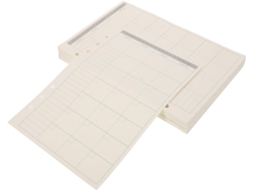 Refil De Papel Para Agendas, Conjunto De Cadernos Com Folhas Pautadas Planejamento Diário, Semanal E Mensal,