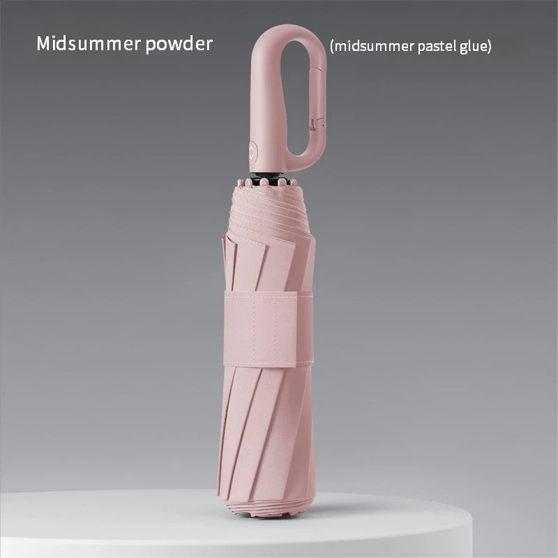 Guarda chuva com Fivela, Cola Colorida, Trava Automática MDUG (rosa 10k)