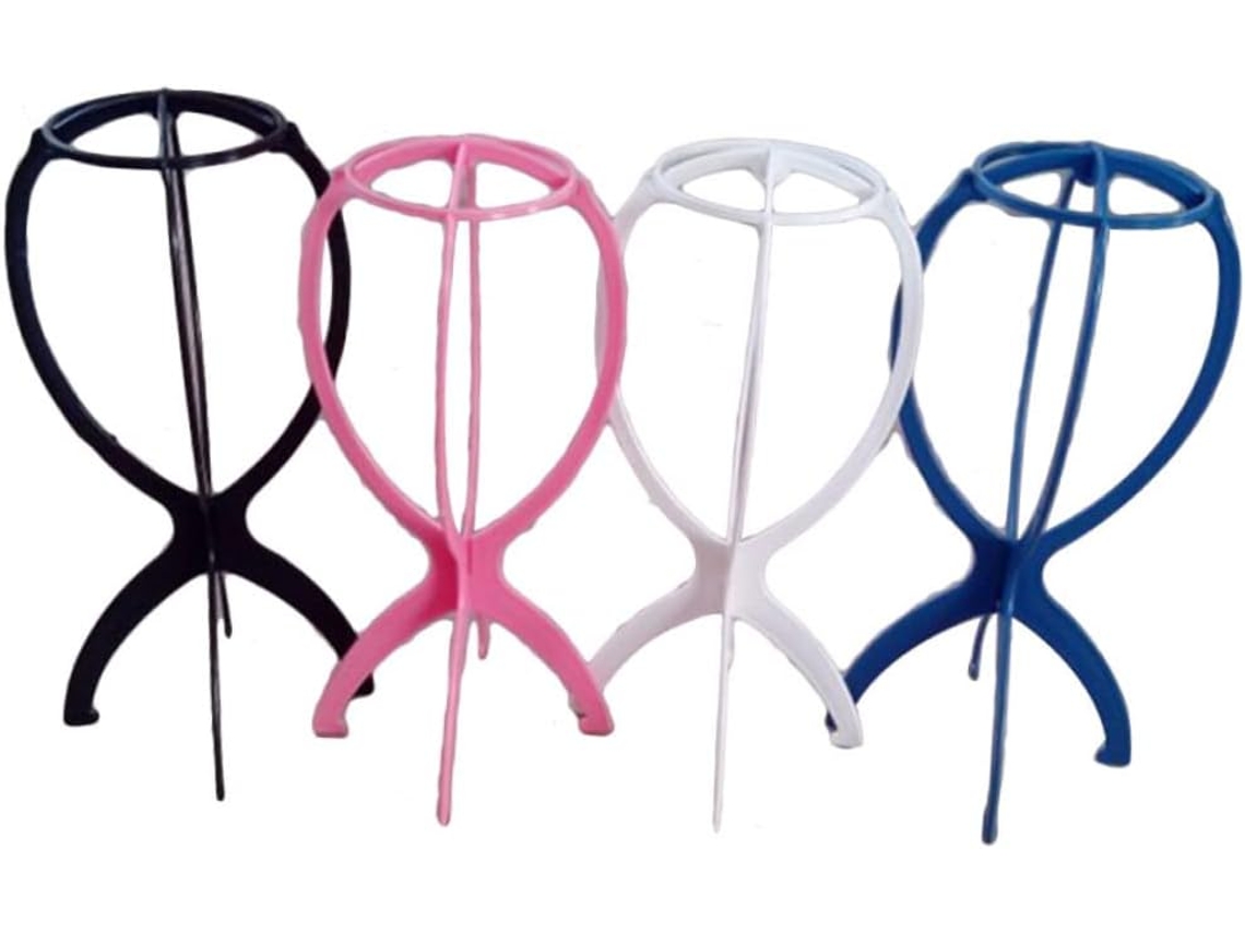 Support Pour Perruques Pliable En Plastique Pp, Lot De 6