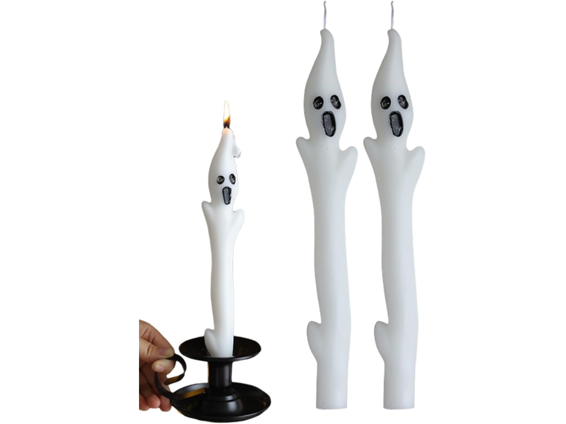 Velas Cônicas De Halloween - Decoração Perfumada E De Longa Duração |