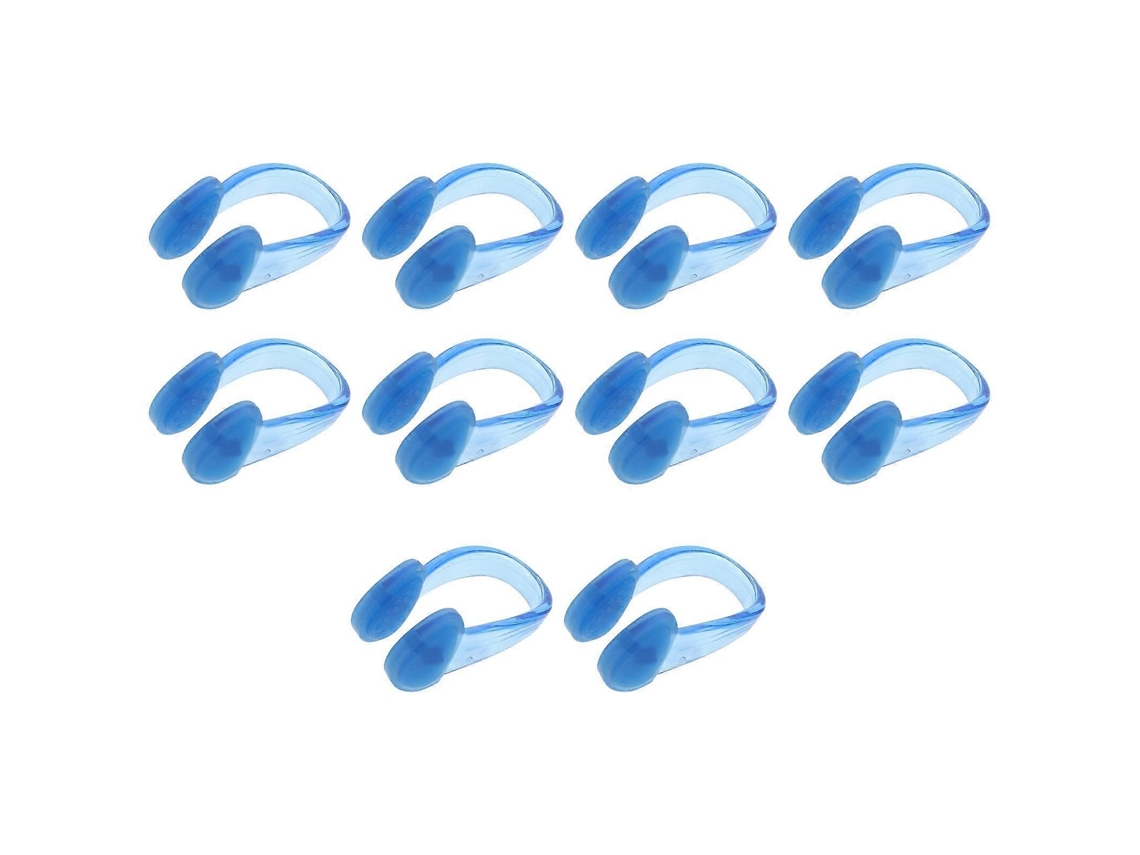 Clipe Nasal De Silicone Durável Para Natação, 10 Unidades, Azul, À Prova D'água.