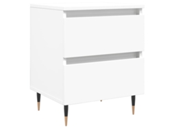 Bedside Cabinet, Bedside Cabinets Vidaxl Branco Madeira Processada (n/a)