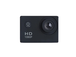 Câmera de ação digital Yizhood HD 1080p, tela de 2,0 polegadas, Wi-Fi, controle por aplicativo móvel, memória de 32 GB, preta