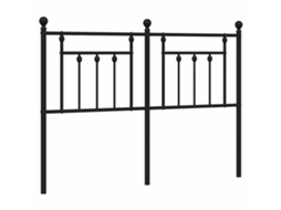 Headboard, Headboards Vidaxl Preto Aço (135 Cm)