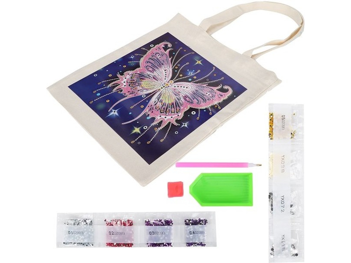 Escolha Sustentável - Pintura Em Tecido - Mochila De Arte - Bolsa De Mão Para Guardar - Apropriada Para Iniciantes - Inclui Pedras De Calçada - Mochil