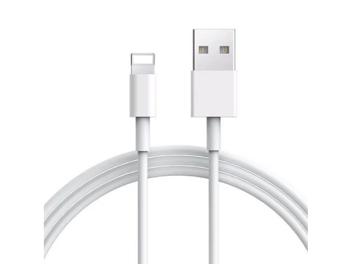 Cable usb de 1 m para carga rápida, eficiente, portátil, de datos a lightning, blanco | S/MARCA