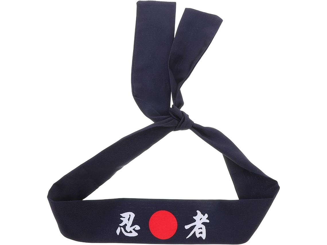 Faixa De Cabeça De Chef Japonês Em Algodão, Faixa De Cabeça Larga E Ajustável, Design Decorativo De Samurai